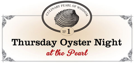 thursday oyster night at the pearl